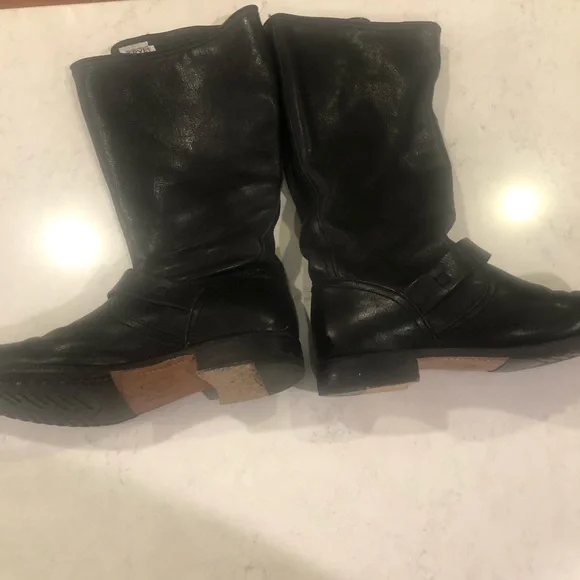 Frye Black Leather Boots - Picture 2 of 5